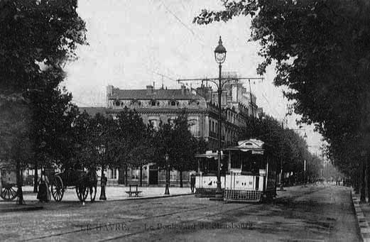 Boulevard de Strasbourg au Havre en 1900