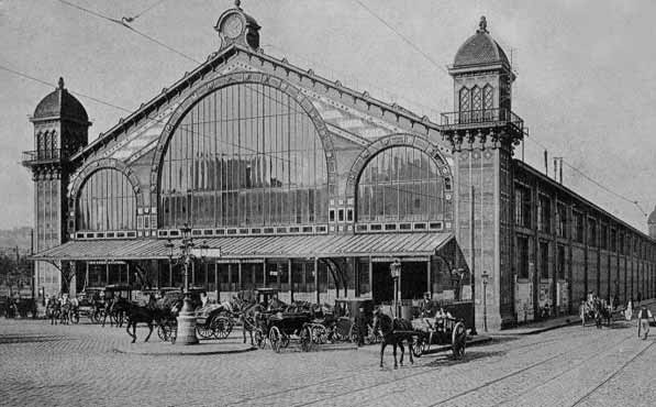 Face à la gare au Havre en 1907