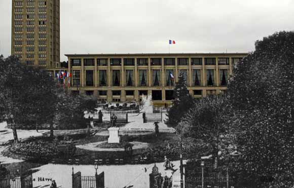 Hôtel de ville au Havre (Uchronie 1935 / 2016)