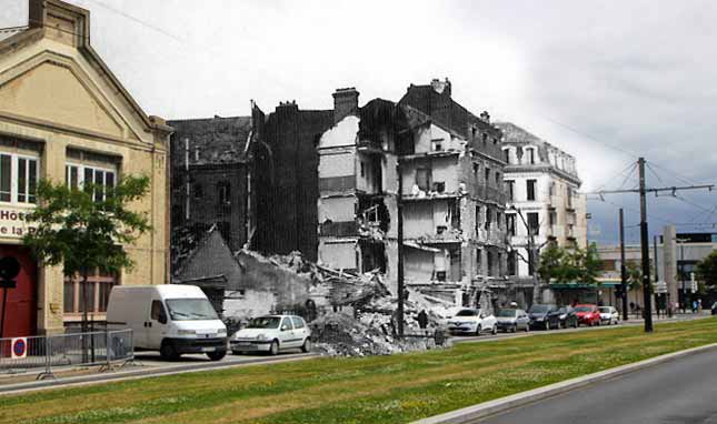 Boulevard de Strasbourg au Havre (Uchronie 1942 / 2016)